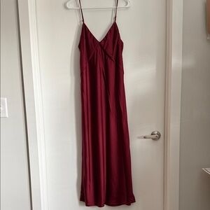 a new day Strapless Burgundy Dress